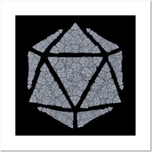 D20 Mosaic Posters and Art